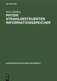 cover of the book Physik strahlgesteuerter Informationsspeicher