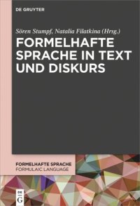 cover of the book Formelhafte Sprache in Text und Diskurs