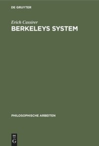 cover of the book Berkeleys System: Ein Beitrag zur Geschichte und Systematik des Idealismus