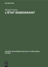 cover of the book L’État enseignant