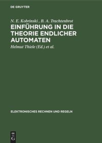 cover of the book Einführung in die Theorie endlicher Automaten