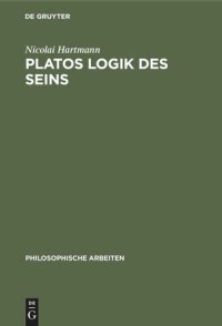 cover of the book Platos Logik des Seins