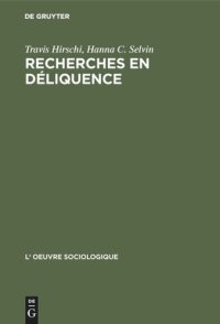 cover of the book Recherches en déliquence: Principes de l’analyse quantitative