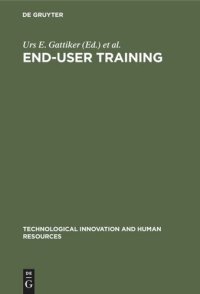 cover of the book End-User Training