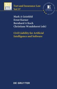 cover of the book Civil Liability for Artificial Intelligence and Software