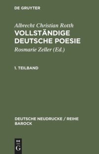 cover of the book Vollständige deutsche Poesie: 1688