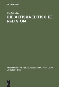 cover of the book Die altisraelitische Religion