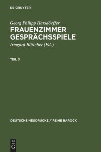 cover of the book Frauenzimmer Gesprächsspiele Teil 3