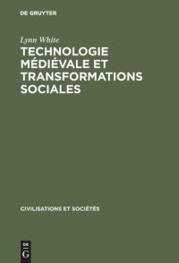 cover of the book Technologie médiévale et transformations sociales