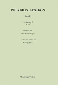 cover of the book Polybios-Lexikon: Band I, Lieferung 3 (eta-kappa)