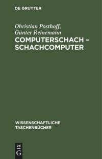 cover of the book Computerschach – Schachcomputer