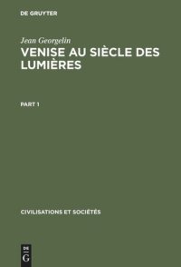 cover of the book Venise au siècle des lumières