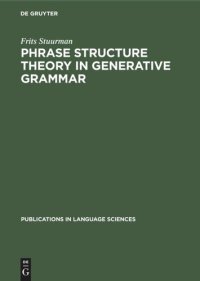 cover of the book Phrase structure theory in generative grammar