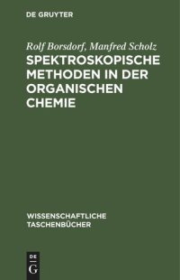 cover of the book Spektroskopische Methoden in der organischen Chemie