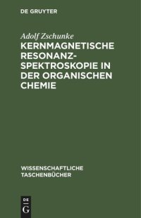 cover of the book Kernmagnetische Resonanzspektroskopie in der organischen Chemie