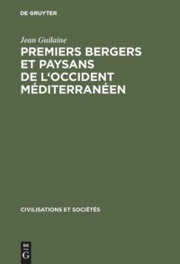 cover of the book Premiers bergers et paysans de l'occident méditerranéen