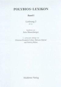 cover of the book Polybios-Lexikon: Band I, Lieferung 2 (d - z)