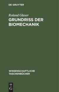 cover of the book Grundriß der Biomechanik