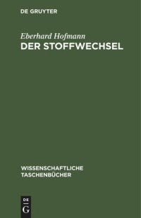 cover of the book Der Stoffwechsel