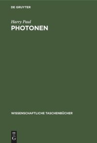 cover of the book Photonen: Experimente und ihre Deutung