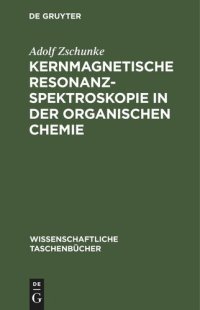 cover of the book Kernmagnetische Resonanzspektroskopie in der organischen Chemie