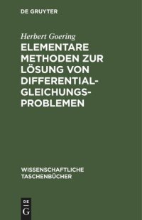 cover of the book Elementare Methoden zur Lösung von Differentialgleichungsproblemen