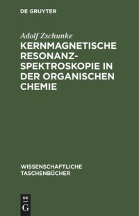 cover of the book Kernmagnetische Resonanzspektroskopie in der organischen Chemie