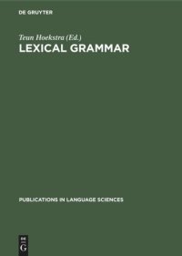 cover of the book Lexical grammar