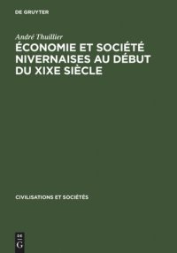 cover of the book Économie et société nivernaises au début du XIXe siècle