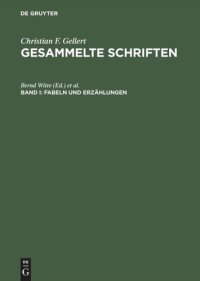 cover of the book Gesammelte Schriften: Band I Fabeln und Erzählungen