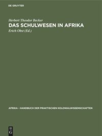 cover of the book Das Schulwesen in Afrika