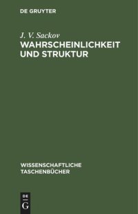 cover of the book Wahrscheinlichkeit und Struktur