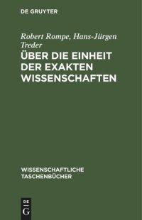 cover of the book Über die Einheit der exakten Wissenschaften