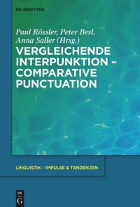 cover of the book Vergleichende Interpunktion – Comparative Punctuation