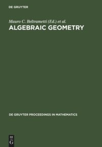 cover of the book Algebraic Geometry: A Volume in Memory of Paolo Francia