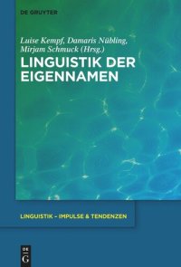 cover of the book Linguistik der Eigennamen