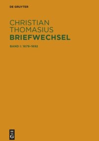 cover of the book Briefwechsel: Band 1 Briefe 1679–1692