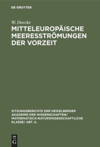 cover of the book Mitteleuropäische Meeresströmungen der Vorzeit