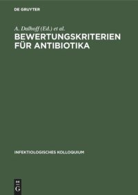 cover of the book Bewertungskriterien für Antibiotika