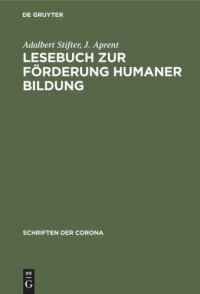 cover of the book Lesebuch zur Förderung Humaner Bildung