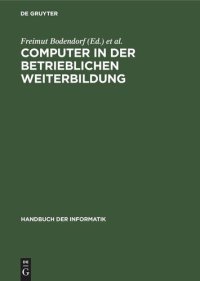 cover of the book Computer in der betrieblichen Weiterbildung