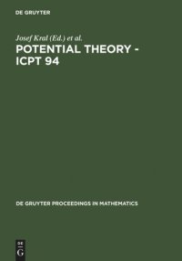 cover of the book Potential Theory - ICPT 94: Proceedings of the International Conference on Potential Theory held in Kouty, Czech Republic, August 13-20, 1994