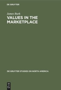 cover of the book Values in the Marketplace: The American Stock Market Under Federal Securities Law