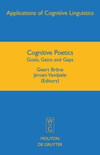 cover of the book Cognitive Poetics: Goals, Gains and Gaps