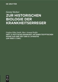 cover of the book Pott'sche Krankheit an einer ägyptischen Mumie aus der Zeit der 21. Dynastie (um 1000 v. Chr.)