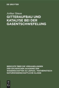 cover of the book Gitteraufbau und Katalyse bei der Gasentschwefelung