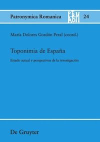 cover of the book Toponimia de España: Estado actual y perspectivas de la investigación