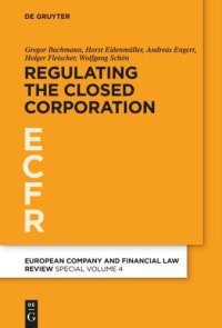 cover of the book Regulating the Closed Corporation