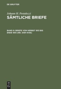 cover of the book Sämtliche Briefe: Band 9 Briefe von Herbst 1813 bis Ende 1815 (Nr. 3491-4146)