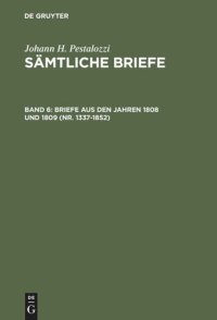 cover of the book Sämtliche Briefe: Band 6 Briefe aus den Jahren 1808 und 1809 (Nr. 1337-1852)